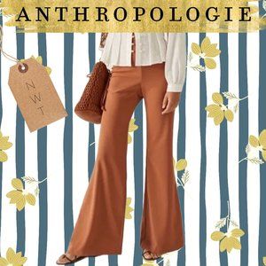 NWT ANTHROPOLOGIE - Stretch Flair Pants in Bronze – size M